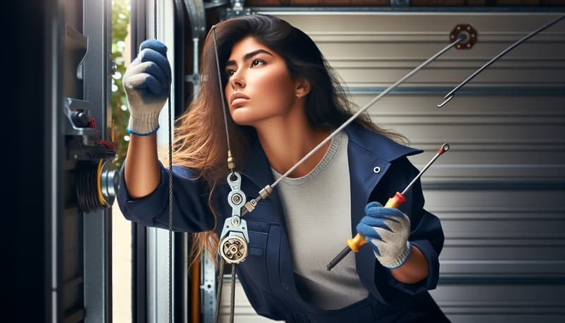 Garage Door Cable Repair in Cummington